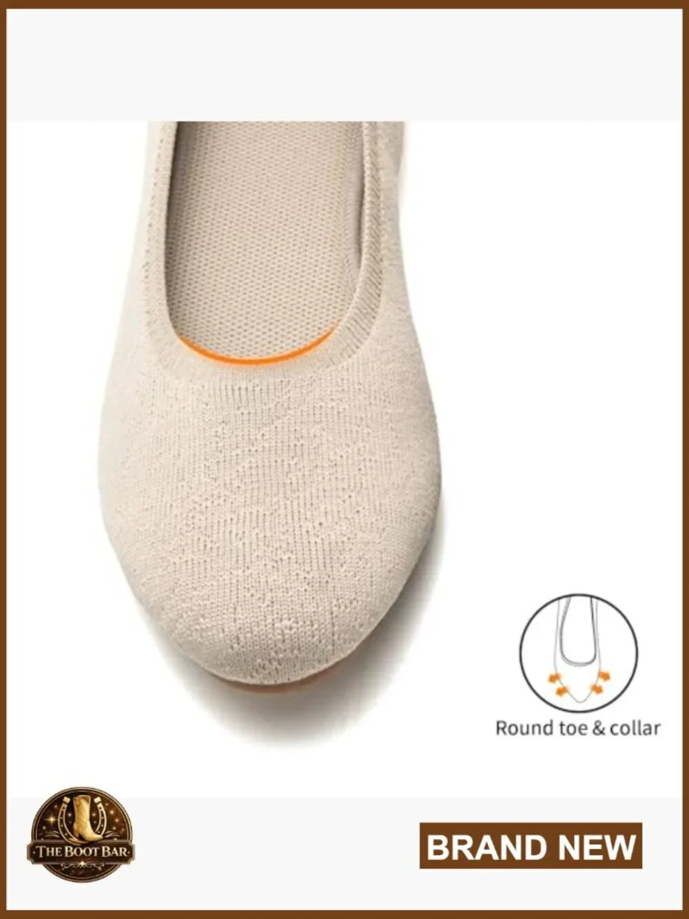 Breathable Knit Slip On Flats Work Walking Shoes Arch Support
